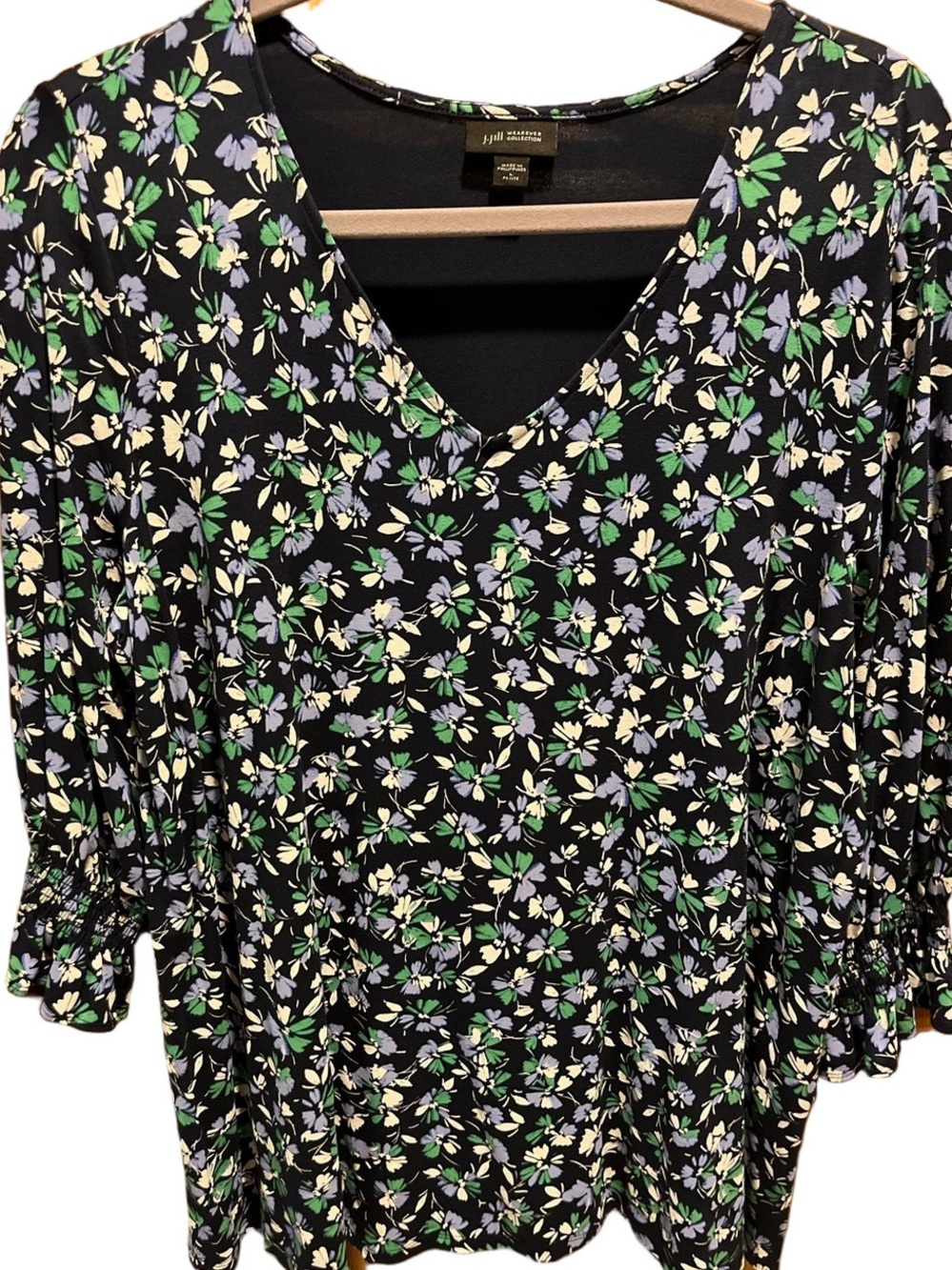 157. WOMENS J. JILL LP DETAIL TOP